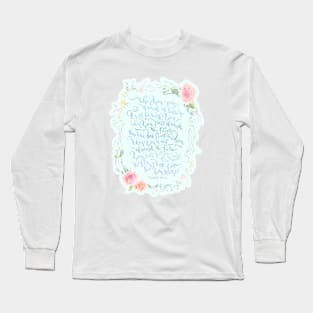 I Will Be With You - Isaiah 43:2 Long Sleeve T-Shirt